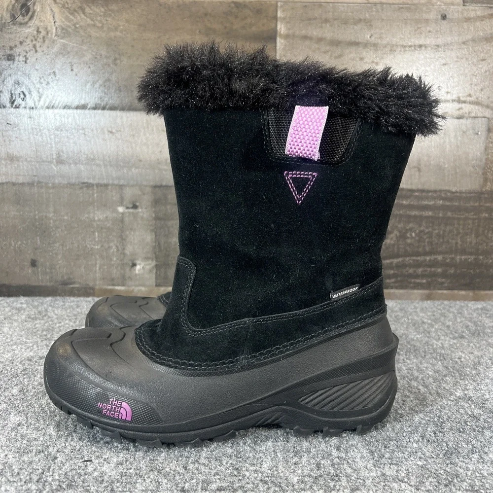 The North Face Boots Shellista Il Heatseekers Waterproof Black Suede Kids US 5